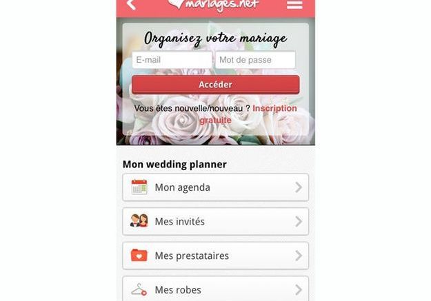 تطبيق MARIAGES.NET للتنظيم الشامل لحفل الزفاف